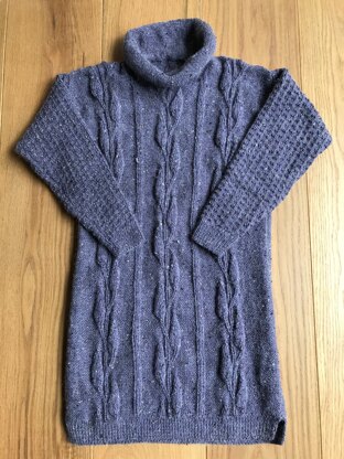Ladies Sweater in Alpaca Tweed DK