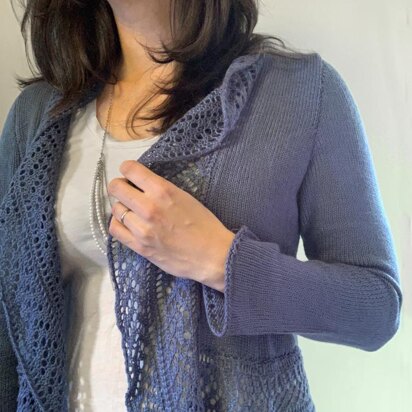 Machine Knit Lace Rhapsody Cardigan