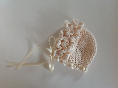 Ruffle Baby Bonnet