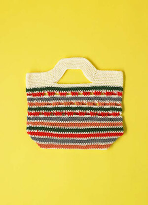 "Summertime Shopper" - Free Bag Crochet Pattern in Paintbox Yarns Cotton DK