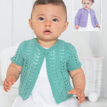 Cardigans in Sirdar Snuggly 4 Ply - 1330 - Downloadable PDF