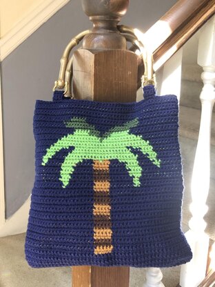 Palm Tree Tapestry Bag