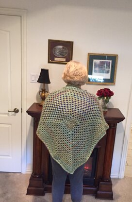 Crocheted poncho
