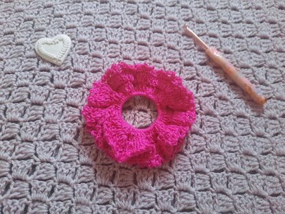 Crochet Easy Lacy Scrunchie Pattern