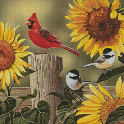 Sunflowers and Songbirds - #14409-ARTL