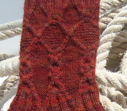 Medallion Cables Socks