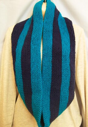 Easy Colour Block Infinity Scarf for Beginners