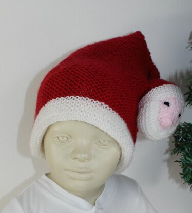 Toddler Santa Head Christmas Hat