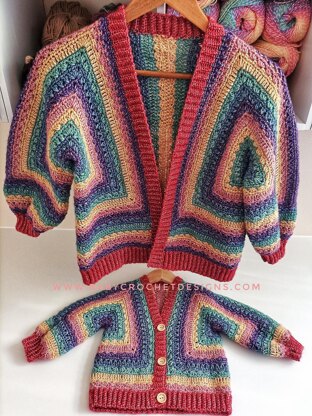 Aurora Hexagon Cardigan