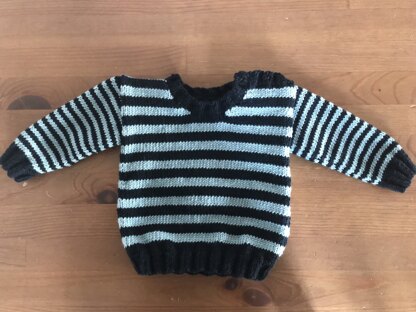 Baby boy’s stripe pattern pullover