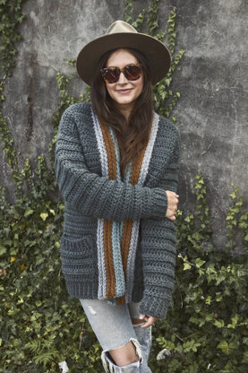 Mountaintop Cardigan in Lion Brand Hue & Me - M20286-TWH - Downloadable PDF