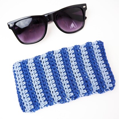 Striped Sunglasses Pouch