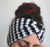 Houndstooth Twist Front Headband