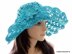 Turquoise Summer Floppy Hat