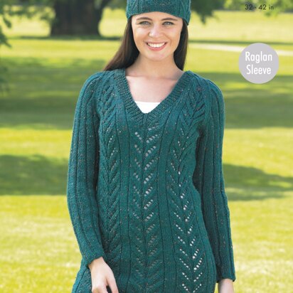 Sweater, Tunic and Hats in King Cole Fashion Aran - 4349 - Downloadable PDF
