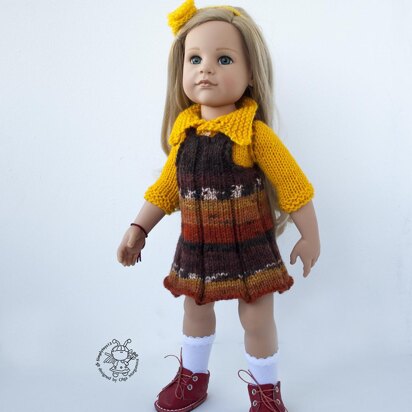 Outfit Autumn for doll 16"-18"