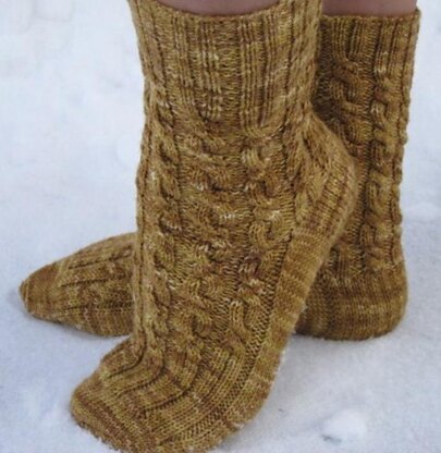 Penuche Twist Socks