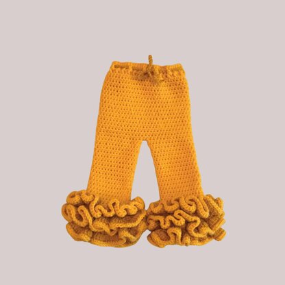 Big Ruffles Baby Pants Crochet Pattern | Easy to Follow | Newborn to 12 Months