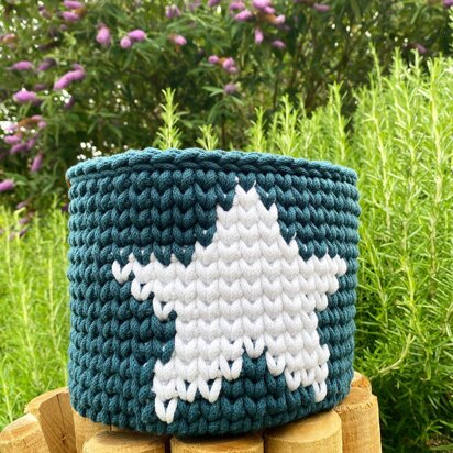 Crochet Star Basket