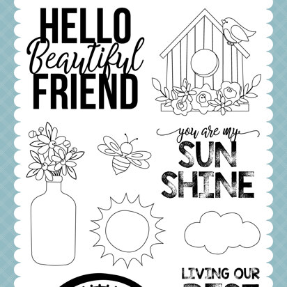 Echo Park Paper Best Life Stamp Set