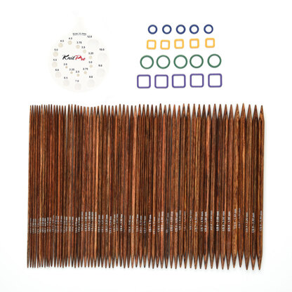 KnitPro Ginger 6in Double Pointed Needle Socks Kit