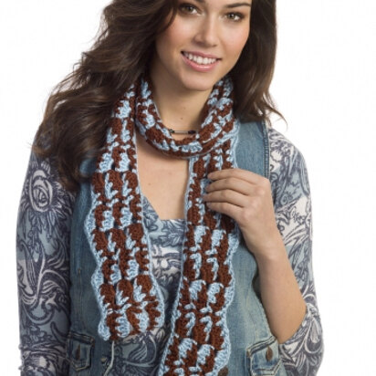 Earth & Sky Scarf in Caron Simply Soft - Downloadable PDF