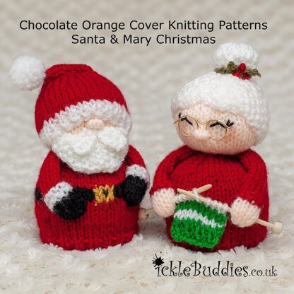 Chocolate Orange Covers - Santa & Mary Christmas