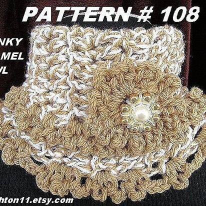 Chunky Caramel Cowl | Crochet Pattern by Ashton11