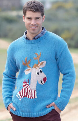 Reindeer Sweater in Sirdar Country Style DK - 7118 - Downloadable PDF