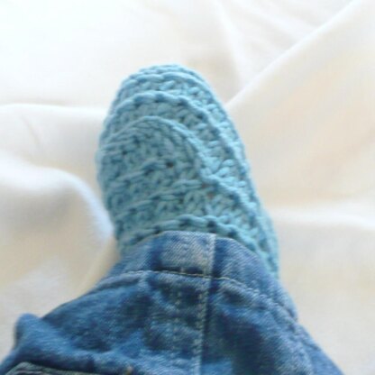 Teal Textured Baby Boots