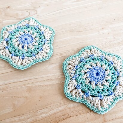 May Flowers Coasters Crochet Pattern