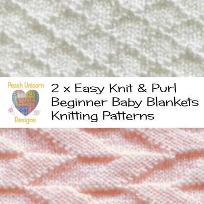 Easy Baby Blankets - Criss Cross & Parrallel Lines