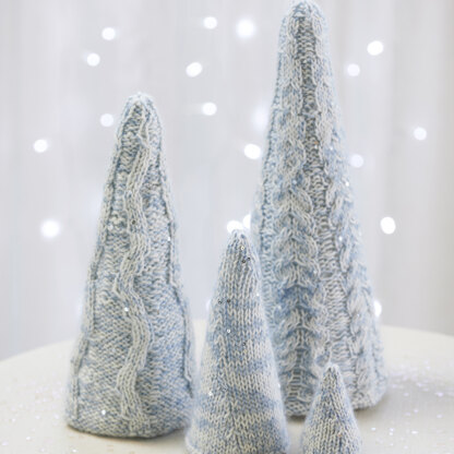 1176K White Pines (Knit) - Decorations Knitting Pattern for Christmas in Valley Yarns Northampton