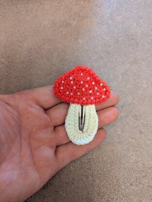 Mushroom Hair Clip