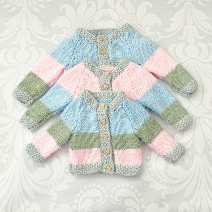 Chunky Baby Cardigan Knitting Pattern #696