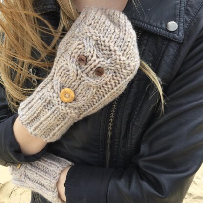 Owl flip-top mitts