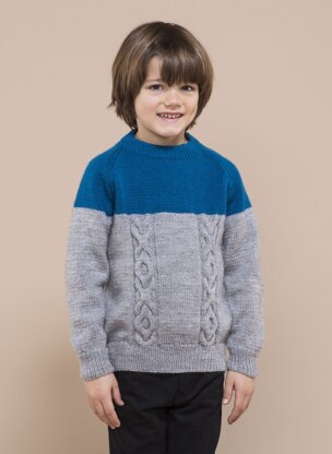 Boys Cables Sweater in Bergere de France - 60398-01 Barisienne Barisienne - Downloadable PDF