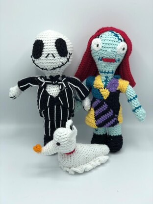 Jack, Sally, and Zero (Nightmare Before Christmas)