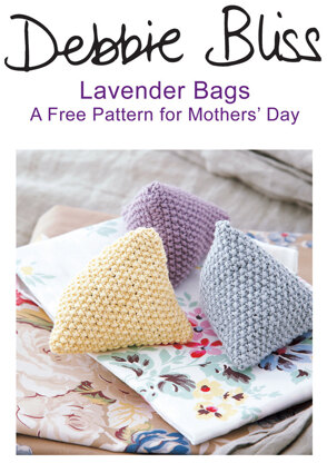 "Lavender Bags" - Bag Knitting Pattern For Women in Debbie Bliss Eco Baby