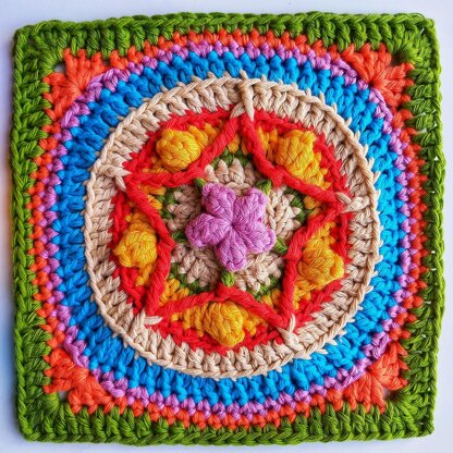 Popstar Granny Square 12"