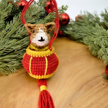 Lunar New Year Lantern Dog