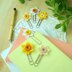 Daffodil paper clip book mark