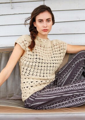 Rua Top in Rowan Handknit Cotton - Downloadable PDF