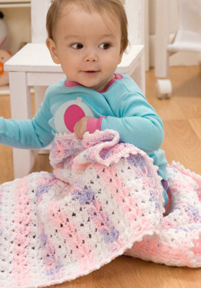 Sweet Dreams Baby Blanket in Red Heart Baby Econo Solids and Prints & Multis - LW2535 - Downloadable PDF