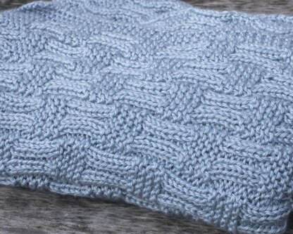 Faux Cable Baby Blanket