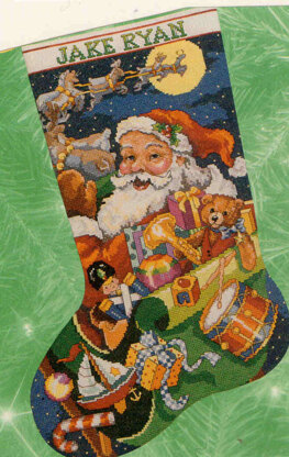 Jolly Old St. Nick Stocking - PDF