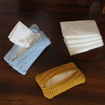 Pocket tissue holder crochet pattern