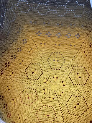 The Beekeeper's Honeycomb Blanket