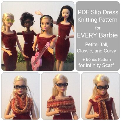 Curvy Barbie Slip Dress All Sizes