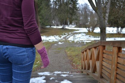 Fingerless gloves - Winter Breeze